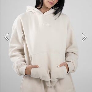 Comfrt Women's Beige Hoodie and Jogger Set